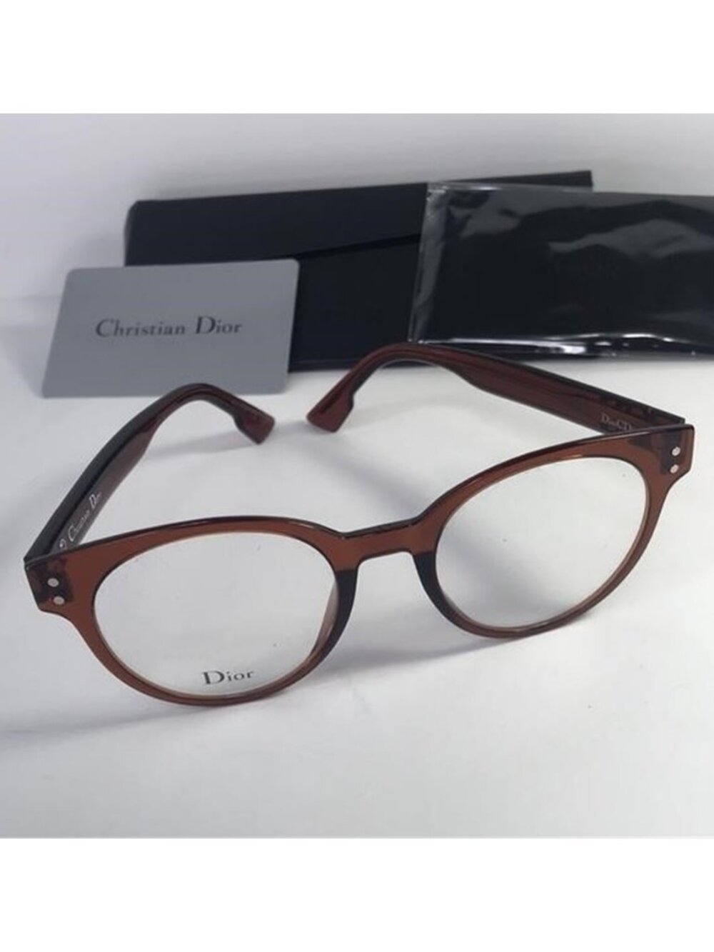 New - Dior Ladies Tortoise Aviator/Pilot Eyeglass Frames DIORCD3 - Picture 5 of 11